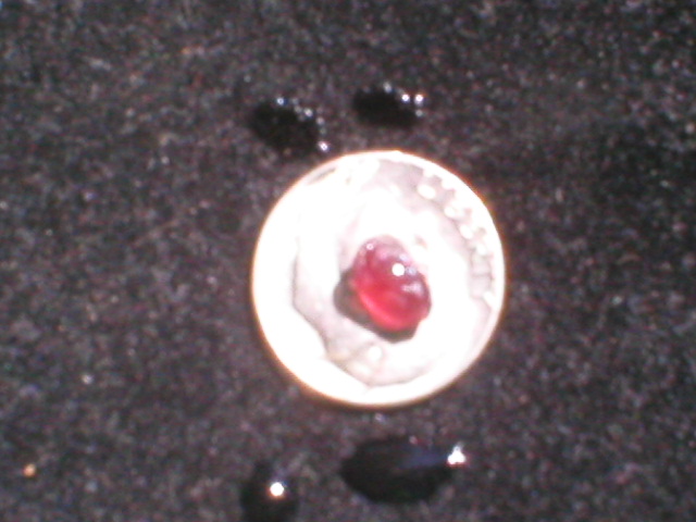 Tom Massie dredged up these little flakes from the Llano river