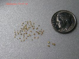 Gold flakes