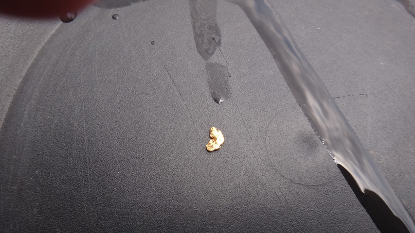 This .9 gram nugget was found by Michael Ballard at the April 2012 Halliburton Outing