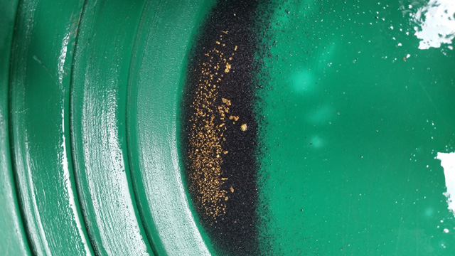 Gold found by Michael and Kay Judd during the April 2015 Halliburton Outing