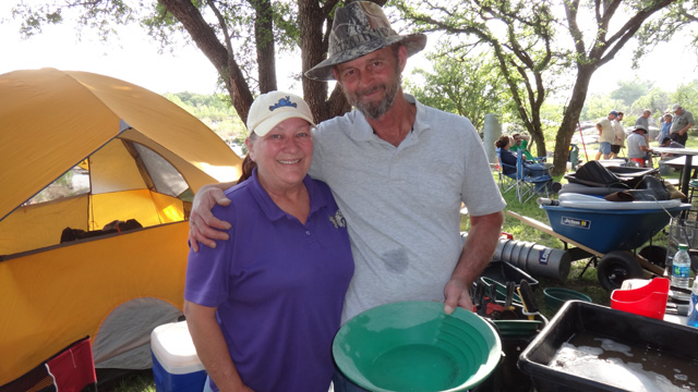 Gold found by Michael and Kay Judd during the April 2015 Halliburton Outing