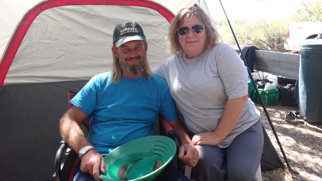 Gold found by Michael and Kay Judd during the Fall 2015 Halliburton Outing