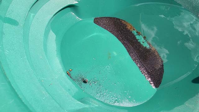 Gold found in Texas using a small dredge